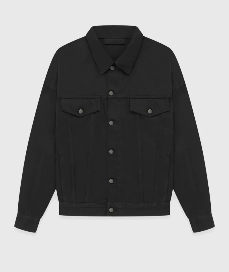 Essentials Fear of God Denim Jacket Black Essentials Fear of God Denim Jacket Black