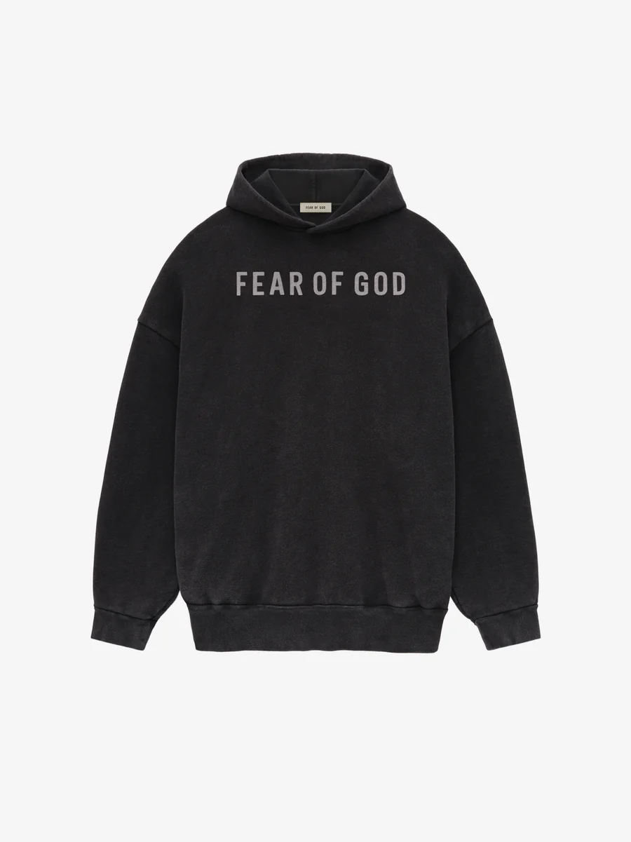 Essentials French Terry Fear of God Black Hoodie Essentials French Terry Fear of God Black Hoodie