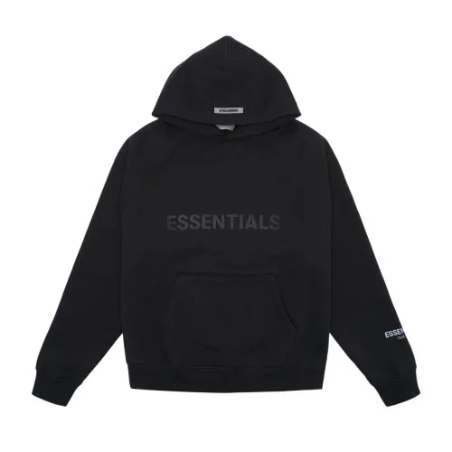 ESSENTIALS Oversize Black Hoodie ESSENTIALS Oversize Black Hoodie