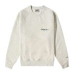 essentials fear of god crewneck sweatshirt light gray