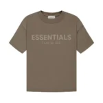 fear of god essentials t shirt brown