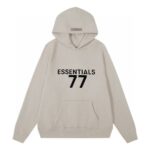 fear of god essentials 77 hoodie wheat