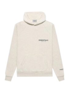 fear of god essentials pullover hoodie light oatmeal