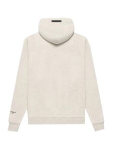 fear of god essentials pullover hoodie light oatmeal